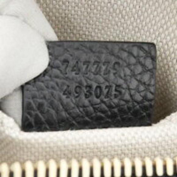 Gucci Tassel Black Leather Soho GG Interlocking Bag Shoulder - Picture 7 of 9